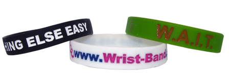 Classic, Filled Custom Silicone Bracelets